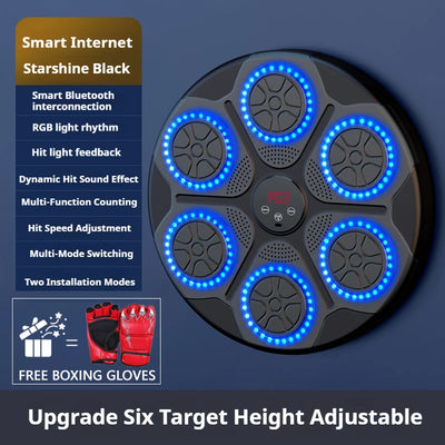 Transform Your Home Workouts with the Ultimate Bluetooth Wall-Mounted Music Boxing Trainer!