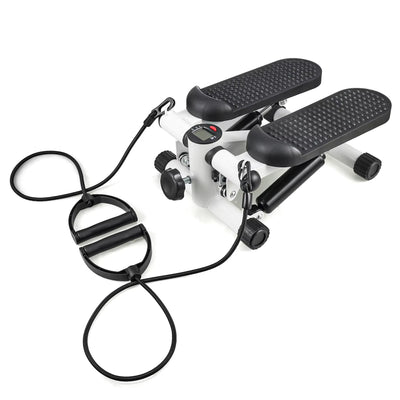 Elevate Your Fitness Routine with the Compact Mini Stepper & Resistance Bands - Your Ultimate Full Body Workout Machine with Digital Tracking!